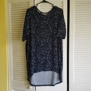 Blue Lularoe Irma top, size M